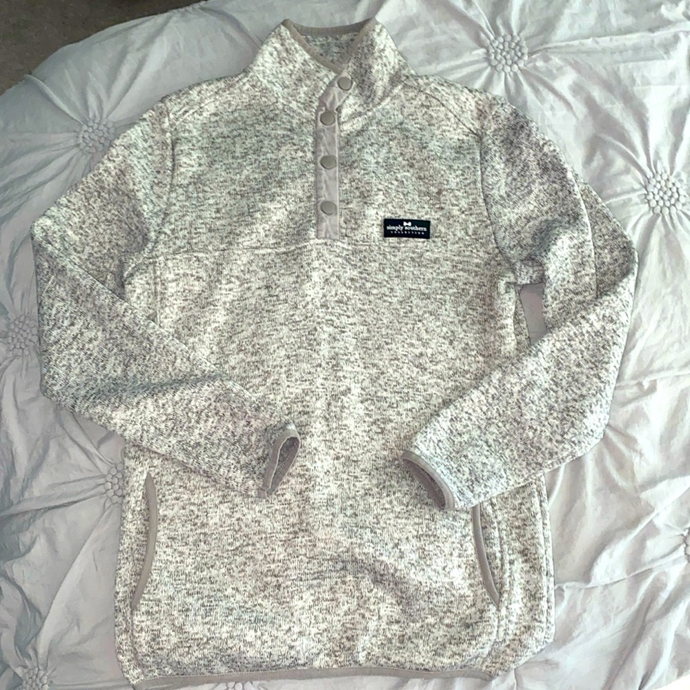 women’s size small simply southern 1/4 snap pullover